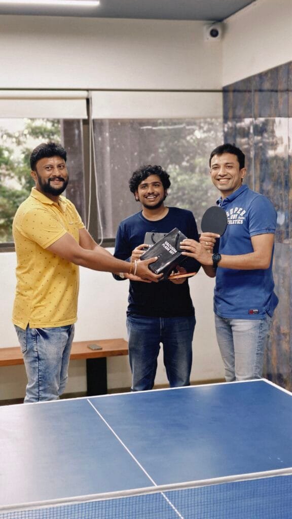 Table Tennis tournament at yard
