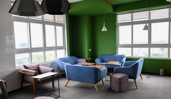 Explore a coworking space in Bangalore designed for collaboration and comfortable team discussions. Book a tour at The Yard to see it in person.