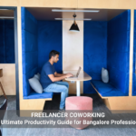 Freelancer Coworking workspace in Bangalore professional working in private focus pod at The Yard