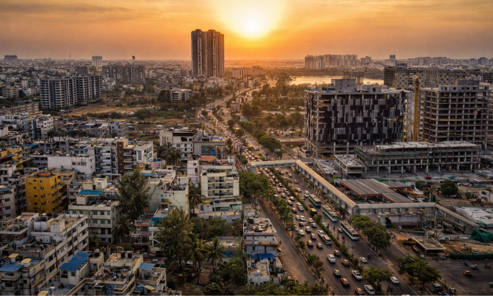Indiranagar skyline in Bangalore representing coworking locations Bangalore for startups and creative professionals