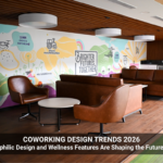 Coworking Design Trends 2026 featuring biophilic design and wellness-focused coworking space interior at The Yard